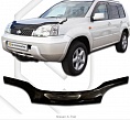 Дефлектор капота (черный) NISSAN X-TRAIL T30 (00-05)