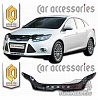Дефлектор капота (прозрачный) FORD FOCUS 3 (2011-) седан