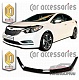 Дефлектор капота (черный) KIA CERATO / FORTE / K3 (2013-)
