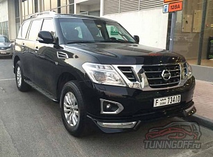 Обвес пластиковый (переднего и заднего бампера) NISSAN PATROL Y62 (2014-)