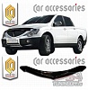 Дефлектор капота (прозрачный) SSANG YONG ACTYON SPORTS (2006-)
