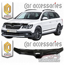 Дефлектор капота (прозрачный) SKODA SUPERB (2013-)