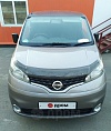 Дефлектор капота (шелкография черная) NISSAN NV200 VANETTE (2009-)