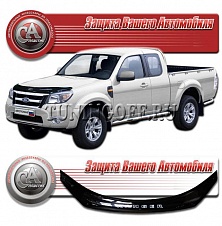 Дефлектор капота (черный) FORD RANGER (2009-)