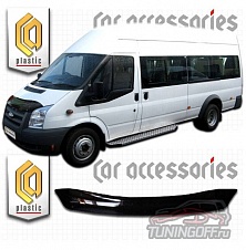Дефлектор капота (черный) FORD TRANSIT (2006-)