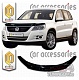 Дефлектор капота (черный) VOLKSWAGEN TIGUAN (2008-2011)