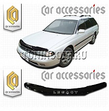 Дефлектор капота (серый) SUBARU LEGACY BD2-BD9 (93-98)