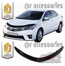 Дефлектор капота (серый) TOYOTA COROLLA (2013-)