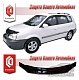 Дефлектор капота (серый) KIA CARENS (2003-2006)
