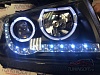 Фары тюнинговые чёрные (ангельские глазки) TOYOTA PROBOX