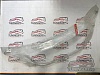 Дефлектор капота (шелкография белая) TOYOTA HARRIER (02-)