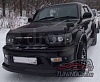 Фары и габариты ангельские глазки (черные) TOYOTA HILUX SURF / 4 RUNNER