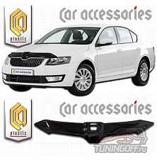 Дефлектор капота (прозрачный) SKODA OCTAVIA (2013-)