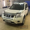 Дефлектор капота (шелкография черная) NISSAN X-TRAIL (07-2013)