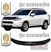 Дефлектор капота (черный) MITSUBISHI OUTLANDER (2012-)