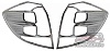 Хромированные накладки на стоп-сигналы HONDA FIT / JAZZ (2008-)