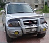Очки на фары (Дымчатые) MITSUBISHI PAJERO / MONTERO