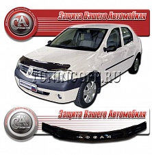 Очки на фары (чёрные) RENAULT LOGAN (06-09)