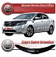 Дефлектор капота (серый) KIA RIO 2011