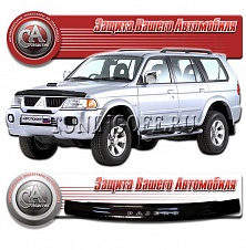 Дефлектор капота (прозрачный) MITSUBISHI CHALLENGER / PAJERO SPORT