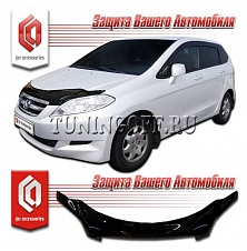 Дефлектор капота (серый) HONDA FR-V (2004-2009)