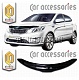 Дефлектор капота (прозрачный) KIA RIO 2011