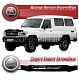 Дефлектор капота (Серый) LAND CRUISER 78