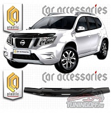 Дефлектор капота (прозрачный) NISSAN TERRANO (2013-)
