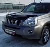 Дефлектор капота (черный) NISSAN X-TRAIL (2007-2010)