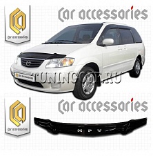 Дефлектор капота (черный) MAZDA MPV (99-04)