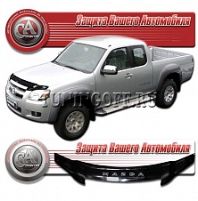 Дефлектор капота (серый) MAZDA BT-50 (08-)