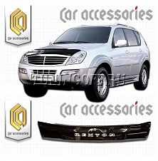 Очки на фары (серые) SSANG YONG REXTON (06-)