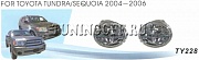 Противотуманные фары в бампер (Туманки) TOYOTA TUNDRA (2004-2006)
