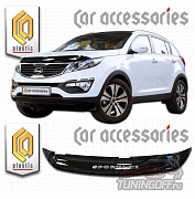 Дефлектор капота (прозрачный) KIA SPORTAGE (2010-)