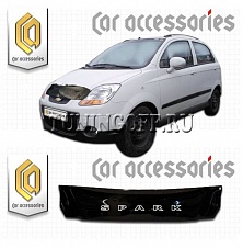 Дефлектор капота (серый) CHEVROLET SPARK (2007)