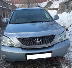 Дефлектор капота (шелкография серебро) LEXUS RX300 / RX330 (02-06)