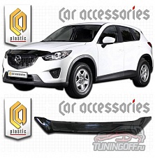 Дефлектор капота (серый) MAZDA CX-5 (2012-)