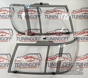 Очки на фары (шелкография черная) TOYOTA LAND CRUISER J100; J105 (98-02)