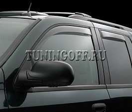 Ветровики дверные (светло-серые) MERCEDES-BENZ ML-class (2006-2011)