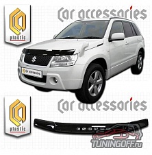 Дефлектор капота (Шелкография чёрная) SUZUKI ESCUDO / GRAND VITARA (05-)