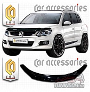 Дефлектор капота (прозрачный) VOLKSWAGEN TIGUAN (2012-)