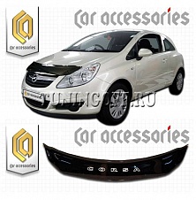Очки на фары (черные) OPEL CORSA (2007-)