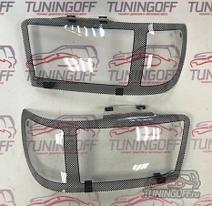Очки на фары (Шелкография черная) TOYOTA HILUX SURF / 4RUNNER (95-01)