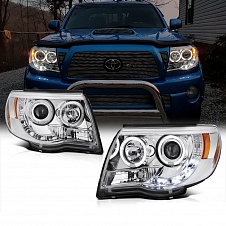 Фары ангельские глазки (хром) TOYOTA TACOMA (2008-2011)