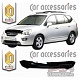Дефлектор капота (серый) KIA CARENS (2006-)