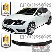 Дефлектор капота (серый) SEAT LEON (2012-)